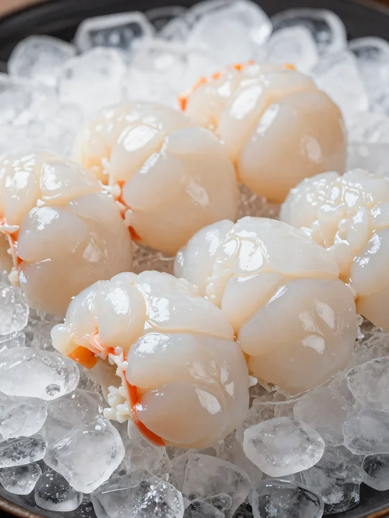 Čerstvý humr na rustikálním dřevěném prkénku s citronem a bylinkami