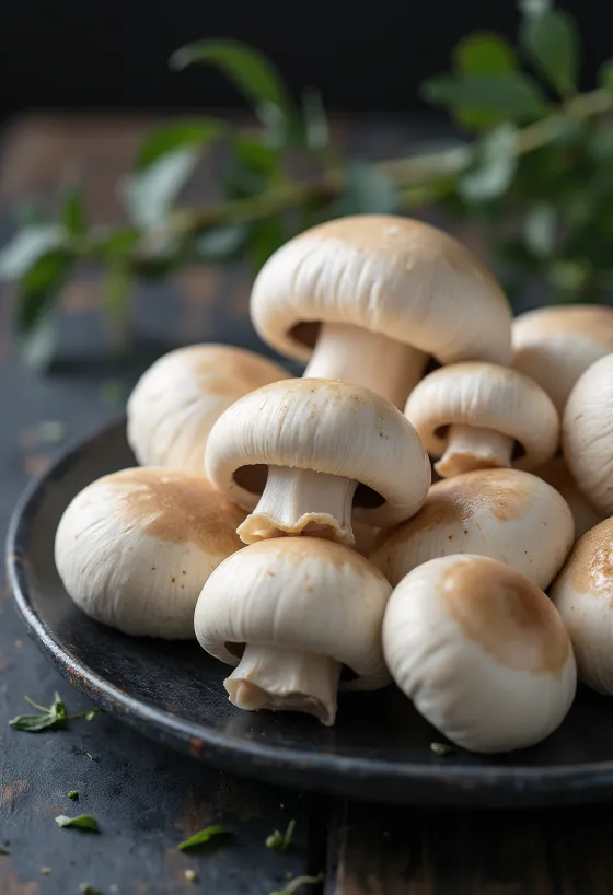 Nakrájené houby čirůvky májovky na kuchyňském prkénku