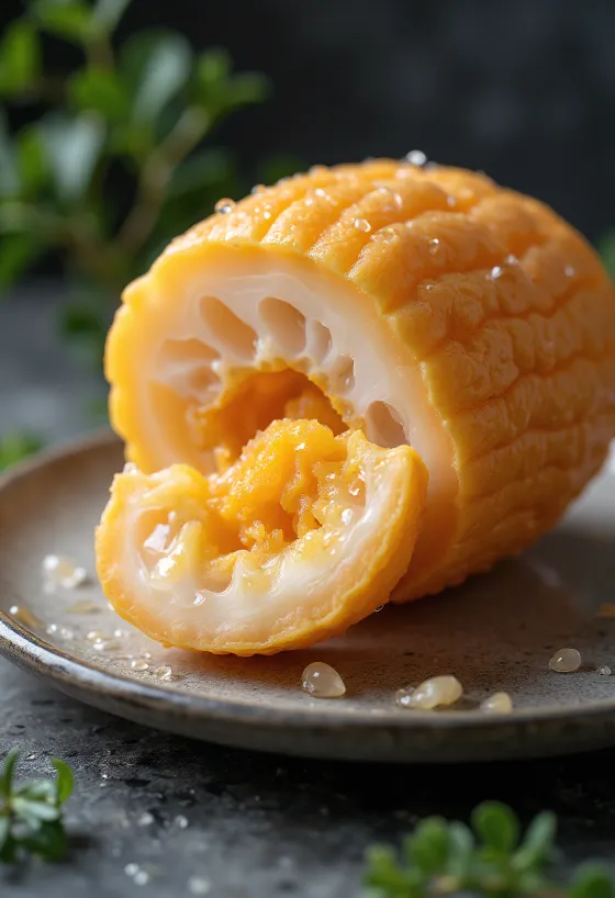 Hlízy mashua s detailní texturou a přirozenou barvou