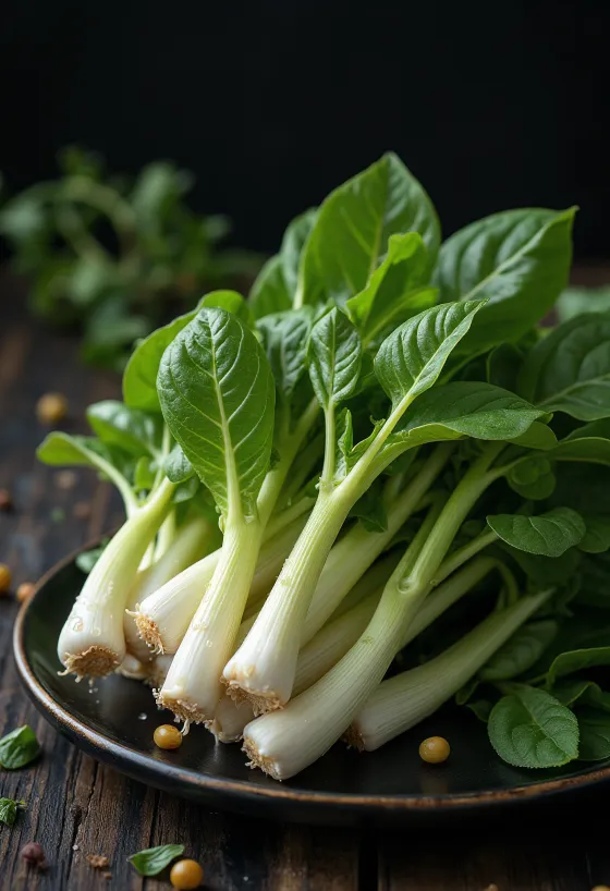 Čerstvé výhonky slunečnice na čistém talíři