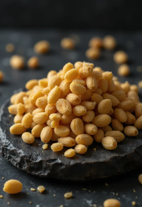 Sušená semínka rajčat na dřevěném kuchyňském pultu