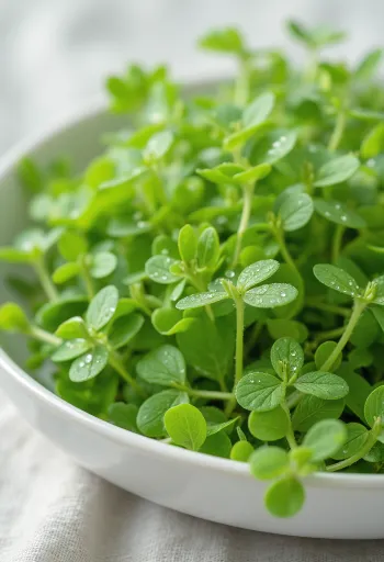 Svěží trs ptačince žabince s drobnými bílými květy