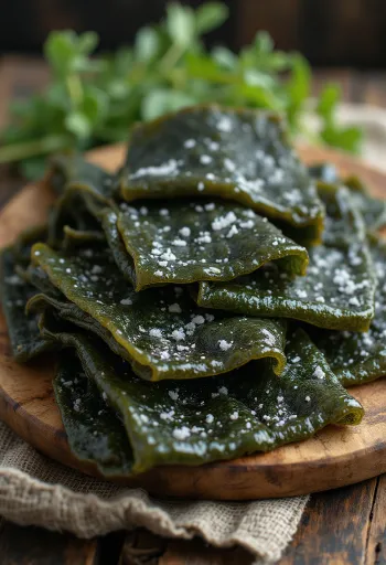 Sušený plát mořské řasy kombu