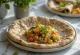 Injera eritrejský a etiopský plochý chléb čerstvě upečený