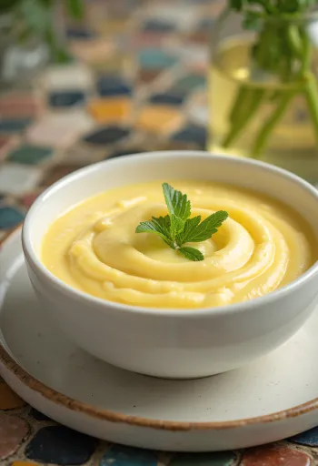 Citronová omáčka Avgolemono podávaná s rybami a zeleninou