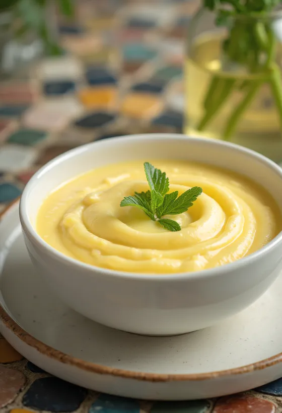 Citronová omáčka Avgolemono podávaná s rybami a zeleninou