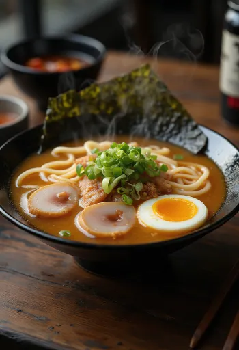 Chashu ramen servírovaný
