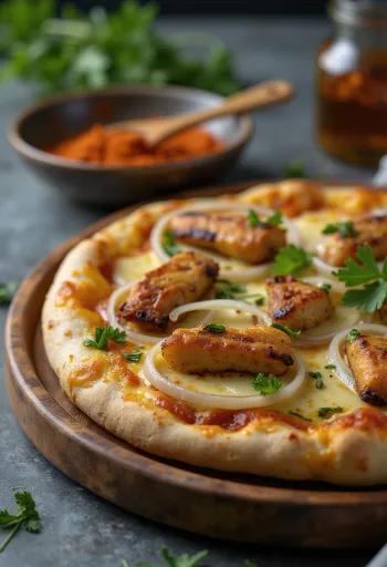 Pizza Ghanaian Style naservírovaná
