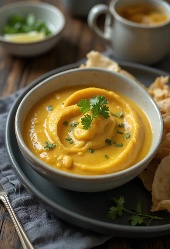 Kari omáčka Korma podávaná s rýží
