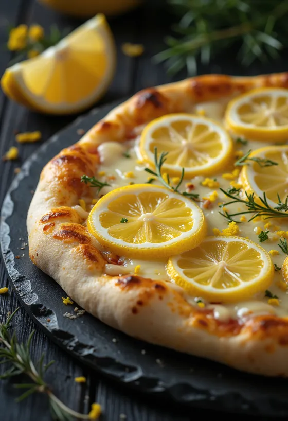 Pizza al Limone s citronovou příchutí