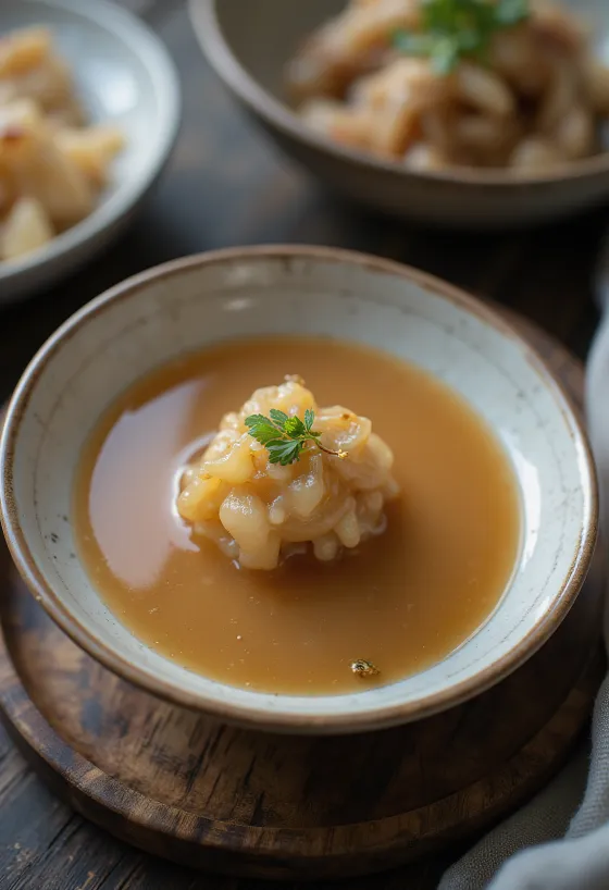 Miso omáčka podávaná ke grilované zelenině