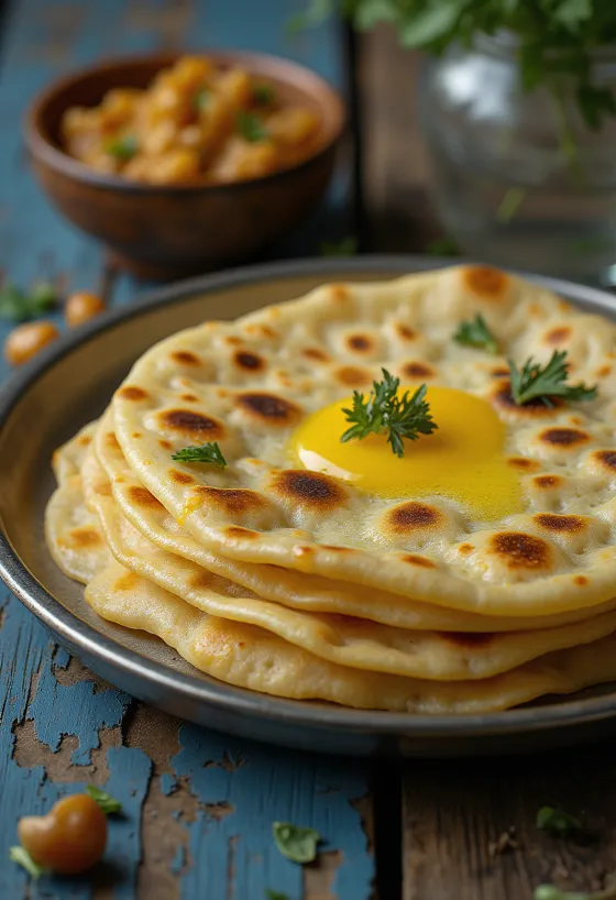 Roti podávané s máslem