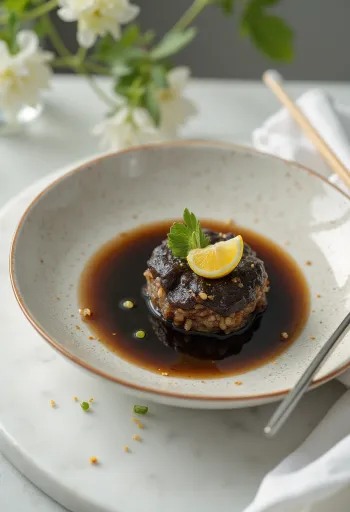 Omáčka Ponzu podávaná k sashimi