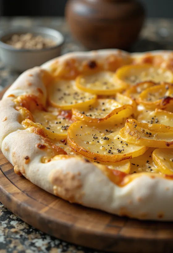 Pizza al Patate s bramborami a sýrem