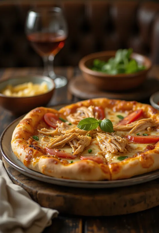 Pizza Nigérienne naservírovaná