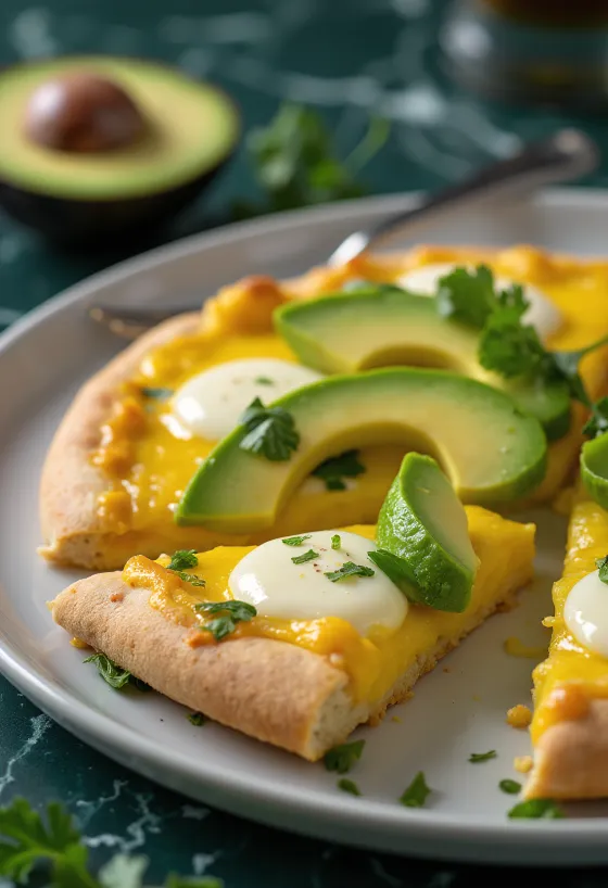 Pizza Peruana naservírovaná