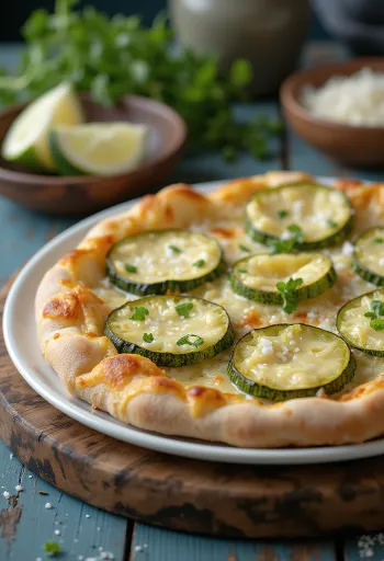 Pizza al Zucchini s cuketou a sýry