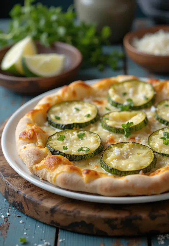 Pizza al Zucchini s cuketou a sýry