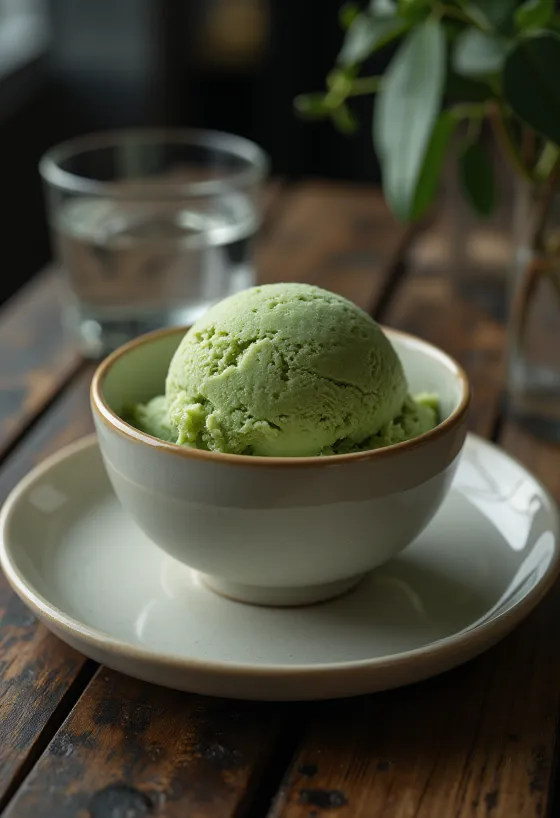 Kopeček zelené zmrzliny Häagen-Dazs Green Tea