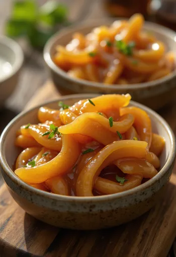 Zkaramelizovaná zázvorová omáčka servírovaná