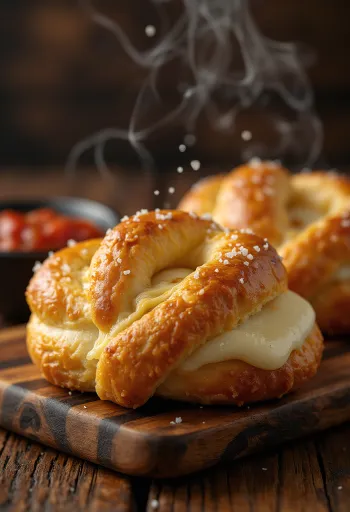 Preclík s mozzarellou čerstvě upečený
