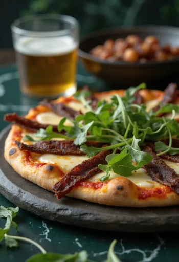 Pizza Sudafricana servírovaná