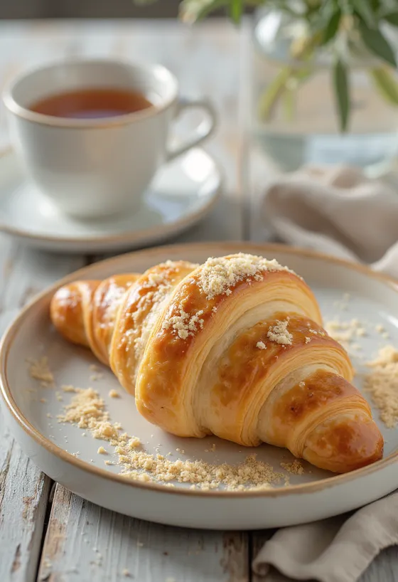Bezlepkový mandlový croissant