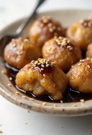 Luqaimat blízkovýchodní medové koblihy servírované