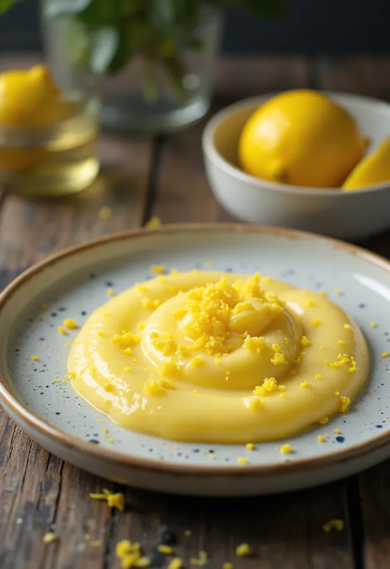 Citronová máslová omáčka servírovaná