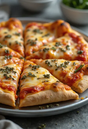 St. Louis Style Pizza s tenkým těstem a sýrem Provel