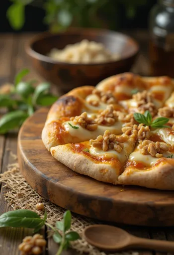 Pizza alle Noci s ořechy a sýrem