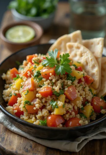 Tabbouleh s čerstvou petrželkou a mátou