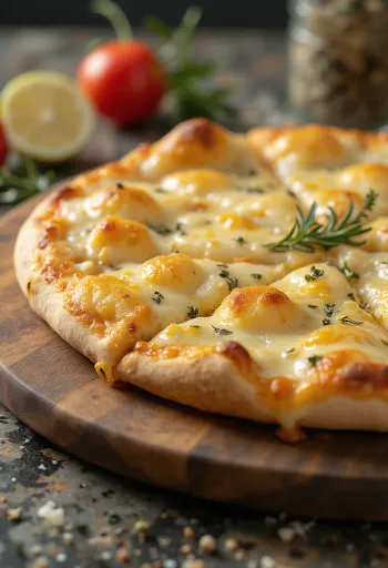 Pizza Bianca con Parmigiano s parmazánem a mozzarellou