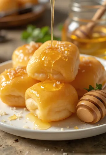 Bezlepková sopaipilla se zakysanou smetanou a medem