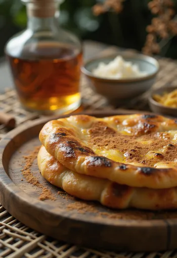 Skořicovo-rumový naan