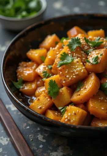 Dýňový wok s kari tofu
