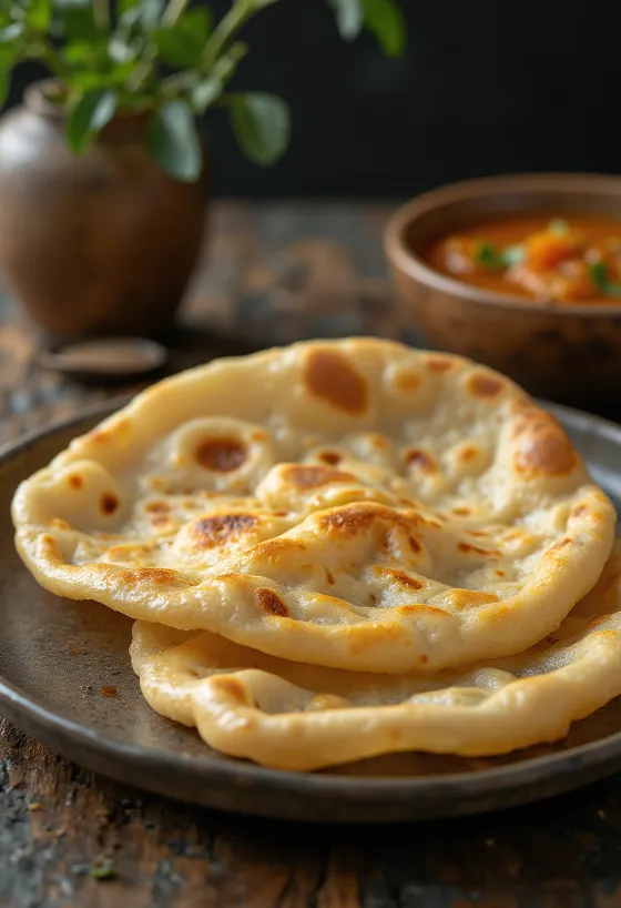Autentický indický chléb paratha