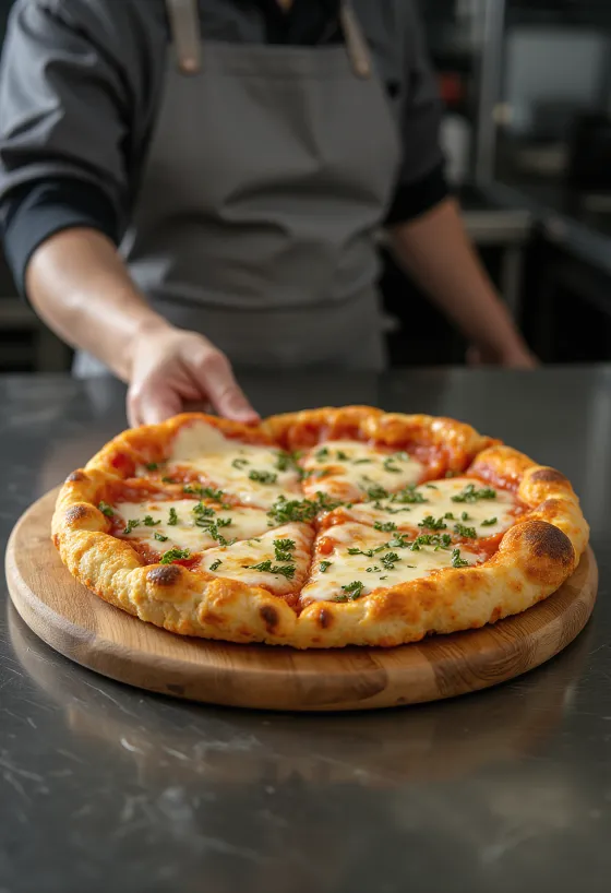 Květákový základ na pizzu s veganskou oblohou