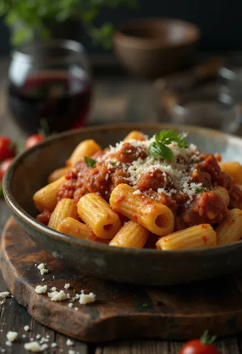 Servírované gnocchi s ragú