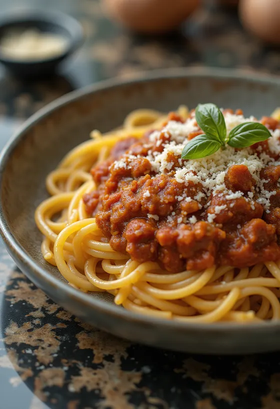 Spaghetti Bolognese, klasické italské těstoviny s rajčatovo-masovou omáčkou