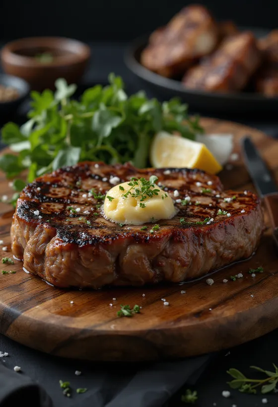 T-bone steak upečený dozlatova
