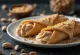 Arašídové cannoli na dezertním talířku