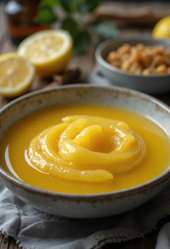 Medovo-citronová omáčka servírovaná