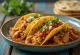 Tacos de Pollo con Salsa de Chipotle při podávání