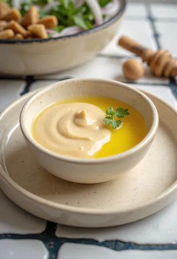 Medovo-zázvorová tahini omáčka