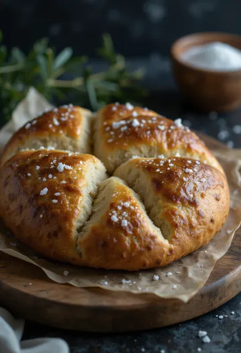 Žitná focaccia servírování