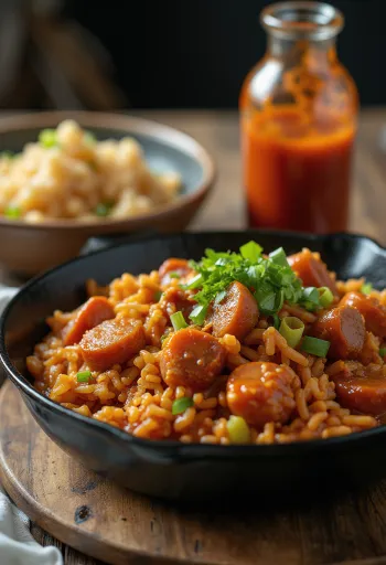 Jambalaya s hovězím, paprikou a rýží