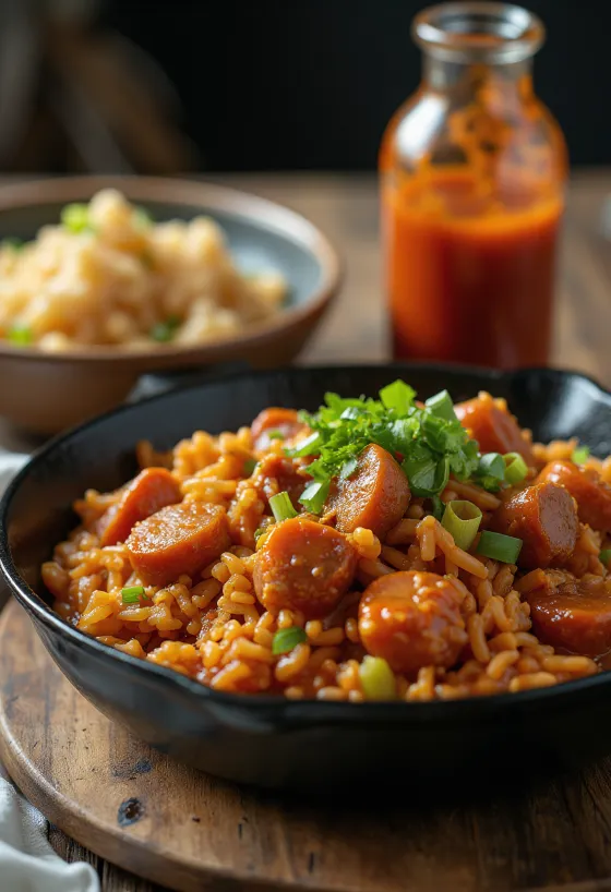 Jambalaya s hovězím, paprikou a rýží