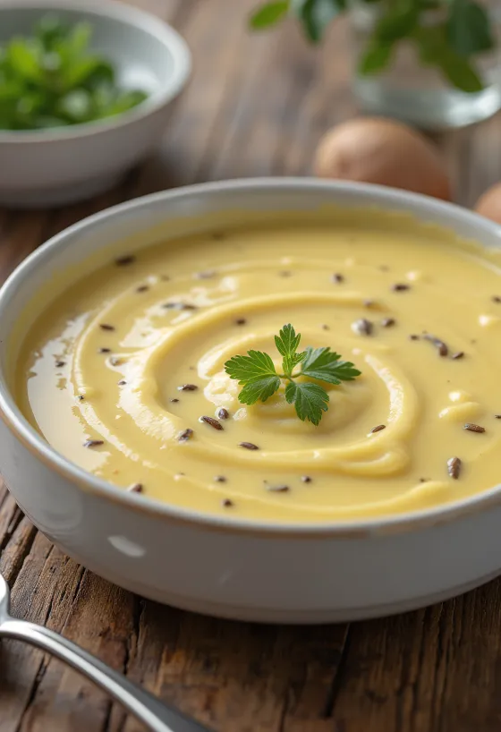 Hořčičná omáčka servírovaná s masovými pokrmy