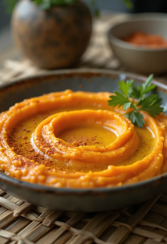 Pikantní mrkvový hummus